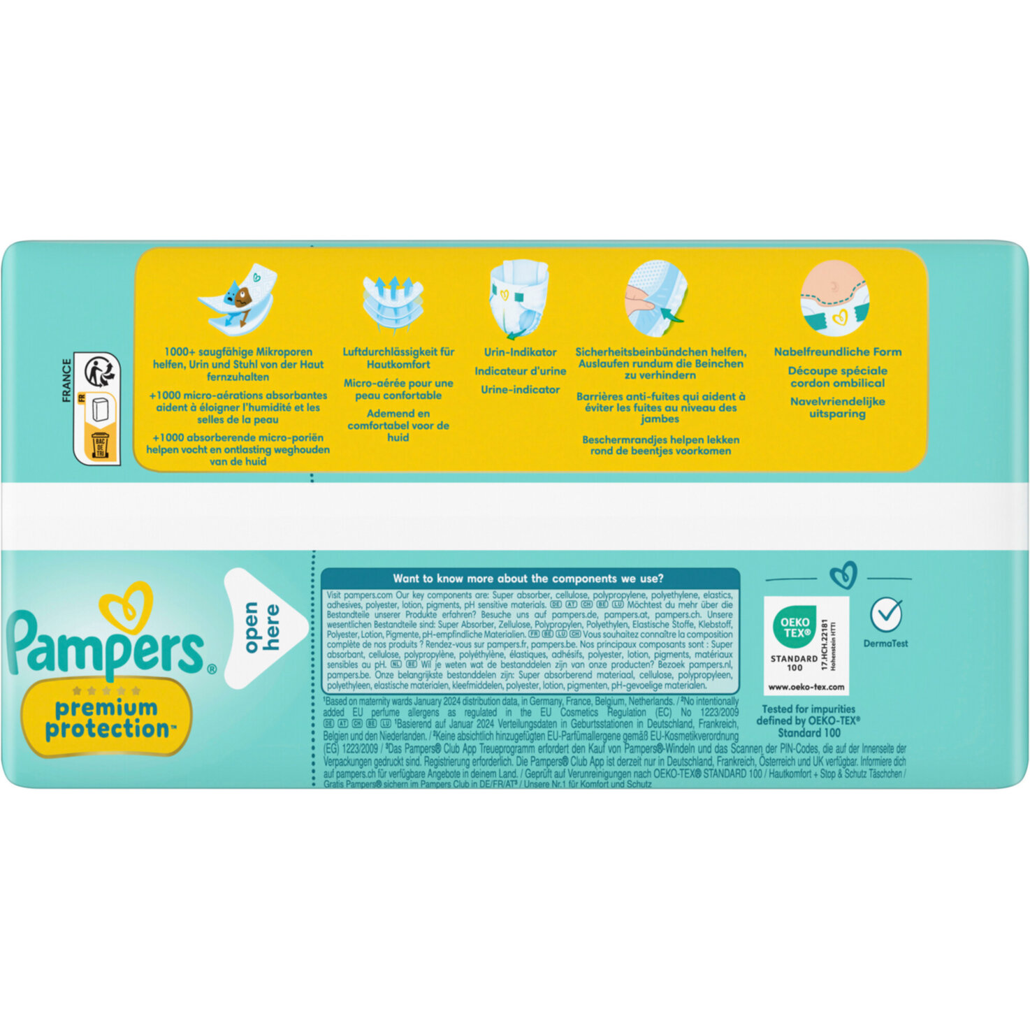 Pampers Premium Protection Grösse 1 Newborn 2-5kg 24 Stück