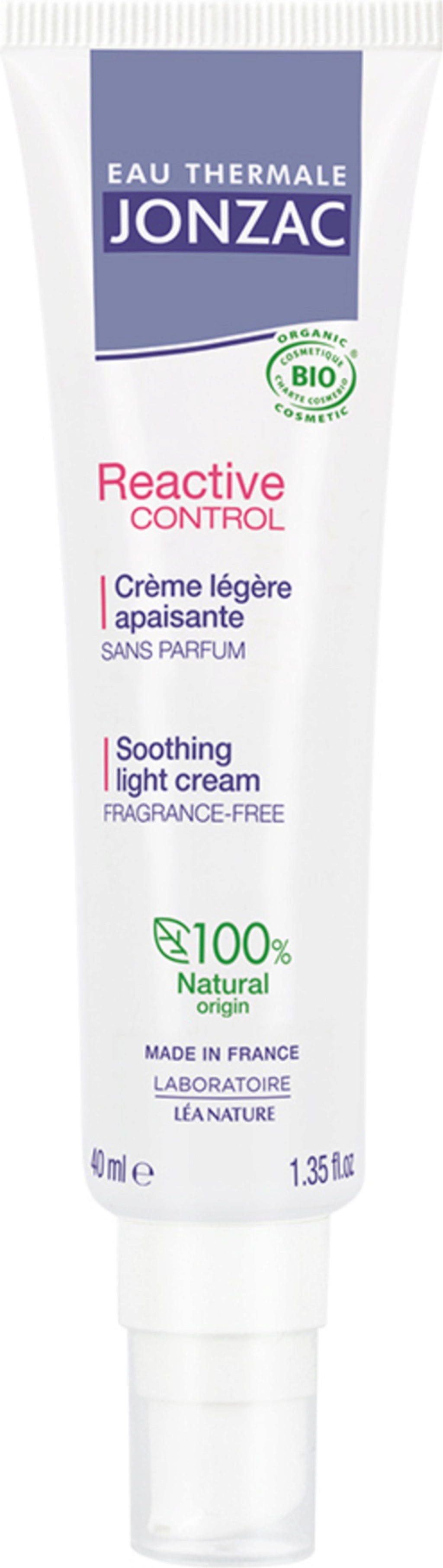 Eau Thermale JONZAC  Réactive Control Soothing Light Cream, 40 ml