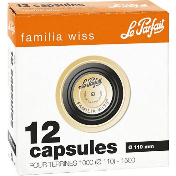 Boîte de 12 Capsules Familia Wiss 11 cm