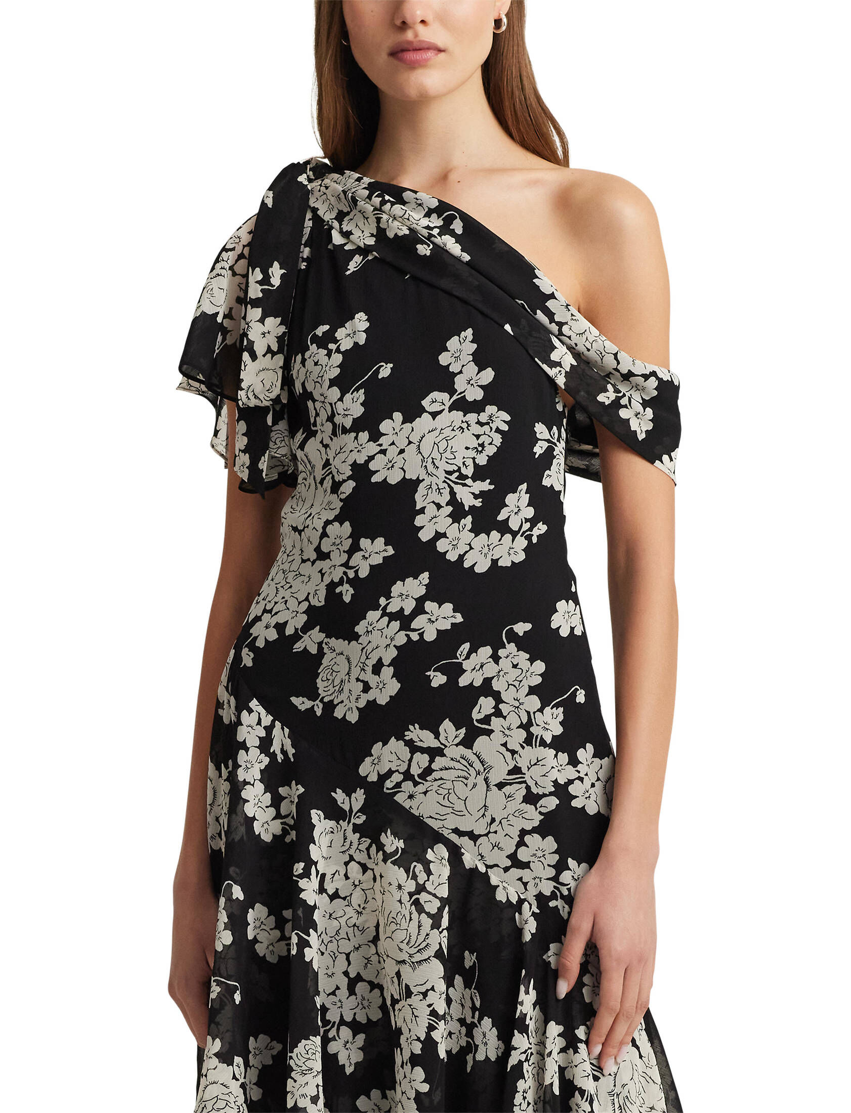 Lauren Ralph Lauren| Damen Abendkleid aus Knittergeorgette
