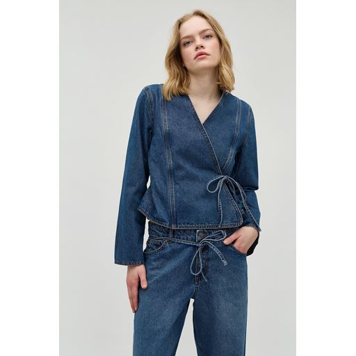 Global Funk Cenaya-G Denimjakke, Vintage Blue Wash, S