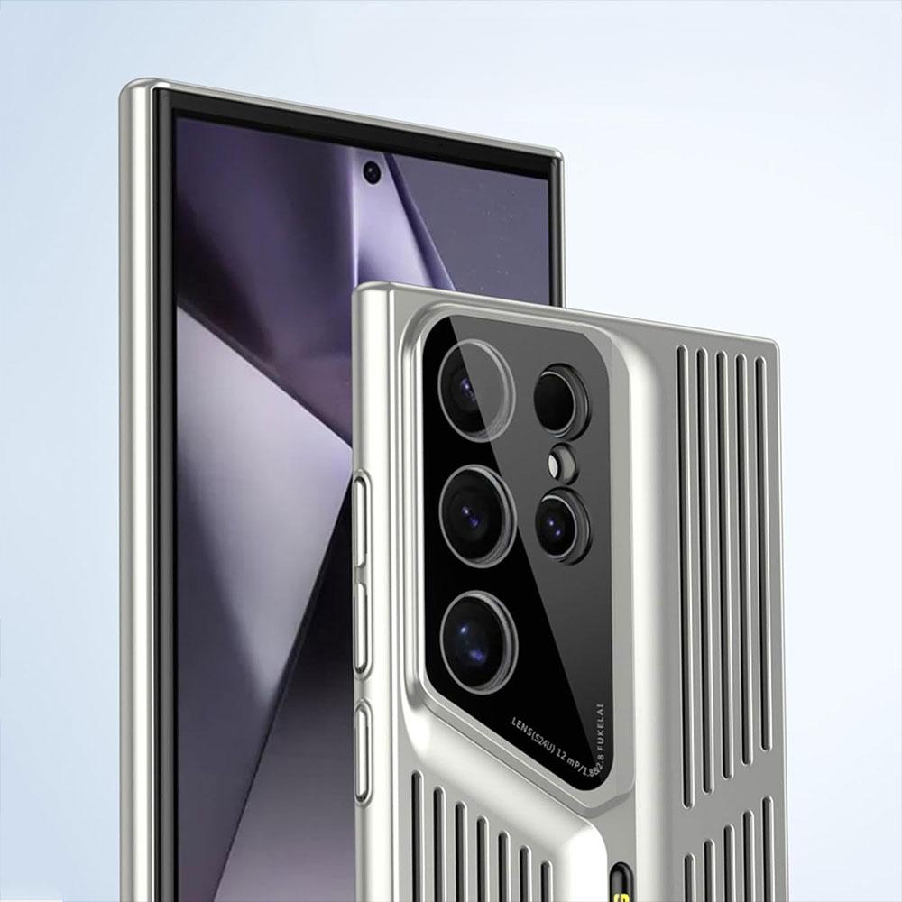 Samsung Galaxy S24 Hardcase Hülle mit Kameraglasschutz - Schwarz