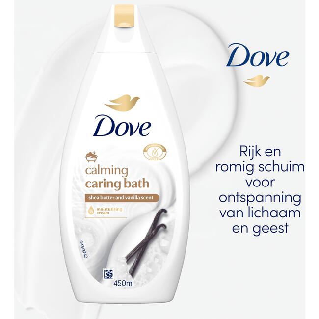 Dove Caring Bath Sheaboter & Vanille Badcrème 450 ml