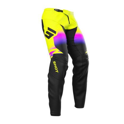 Pantalon cross Shot DRAW - X-TREM - ENFANT - Jaune / Noir