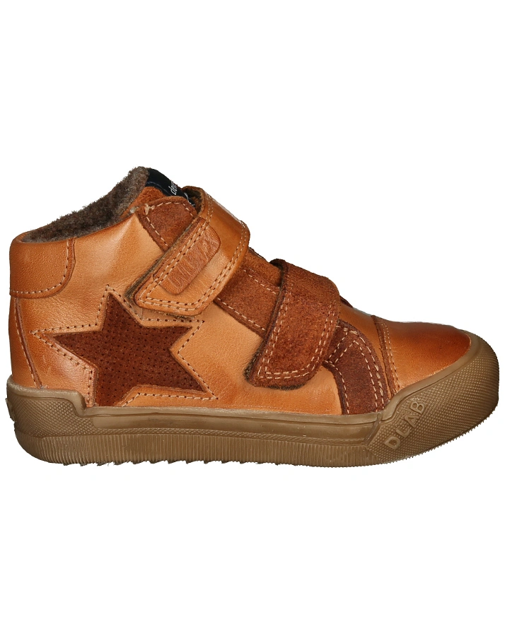Sneaker BOYS MID CUT gefüttert in cognac