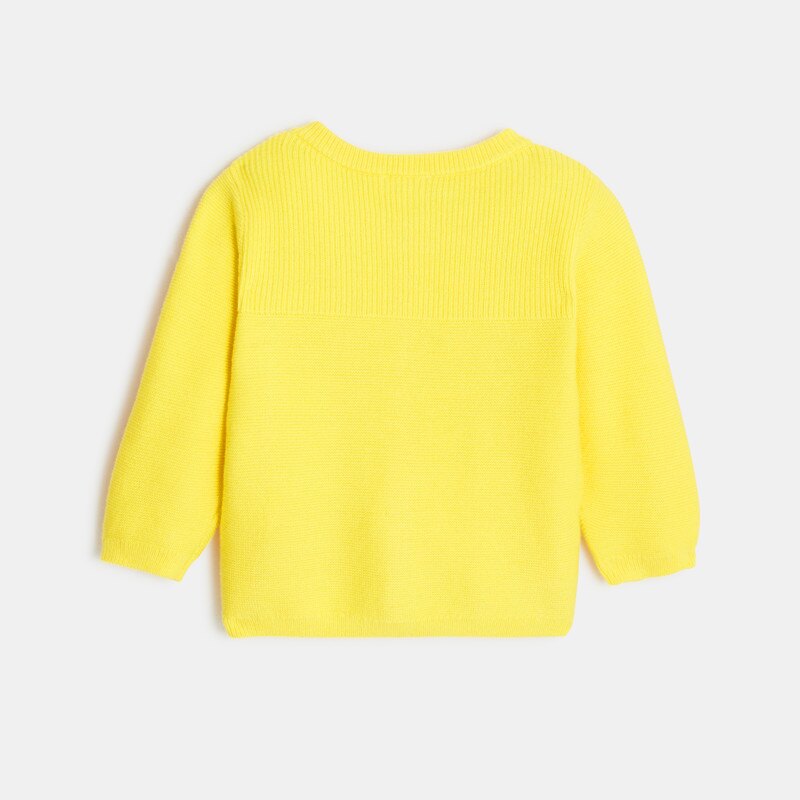 Cardigan bébé en tricot jaune Catimini Jaune