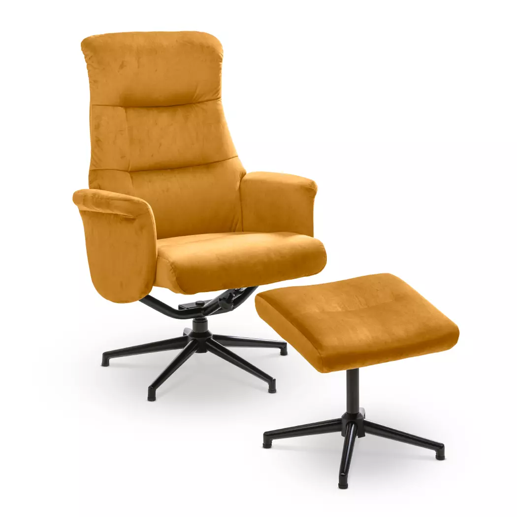 Sessel mit Hocker Roger