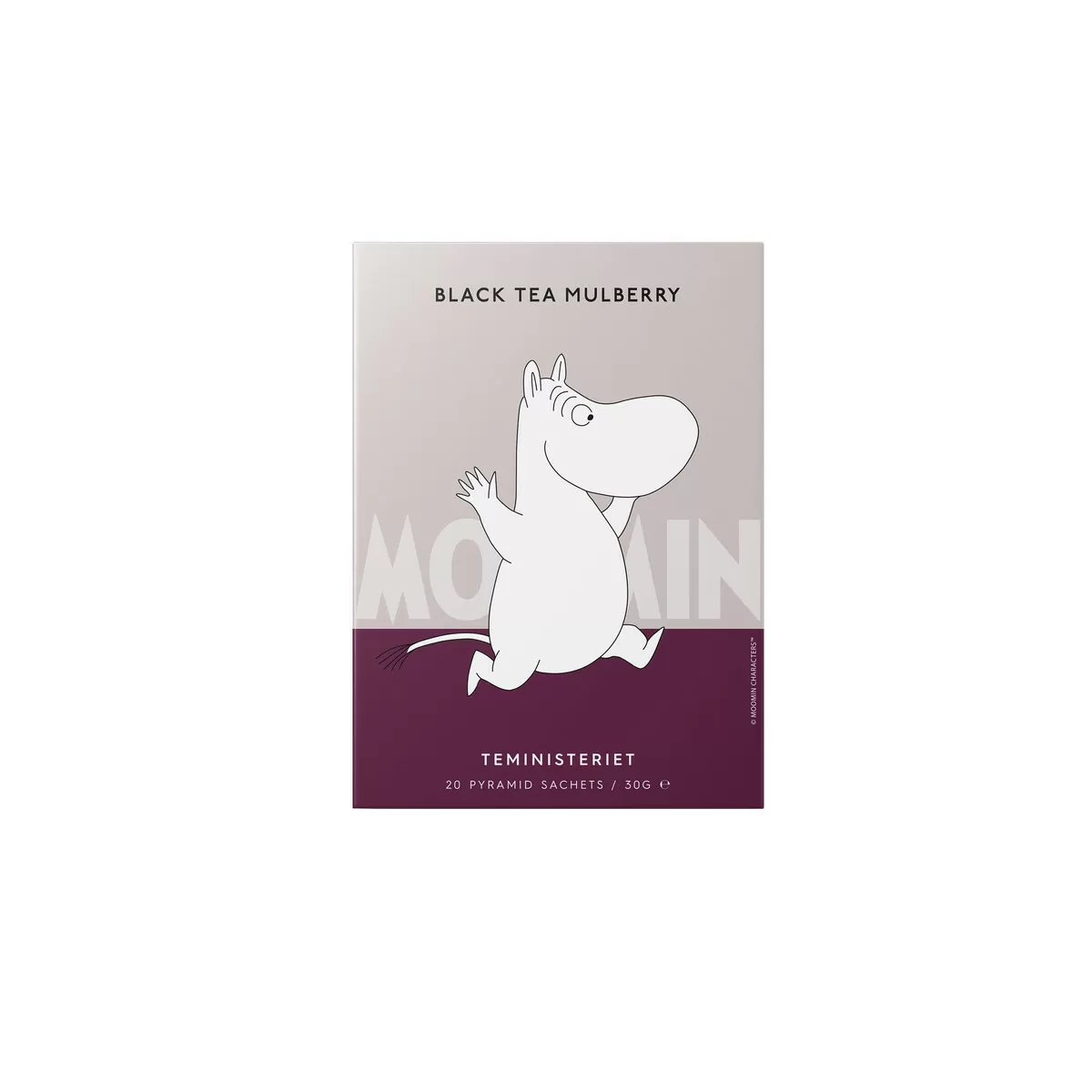 Teministeriet Moomin Black Tea Mulberry pyramider - 20 stk.