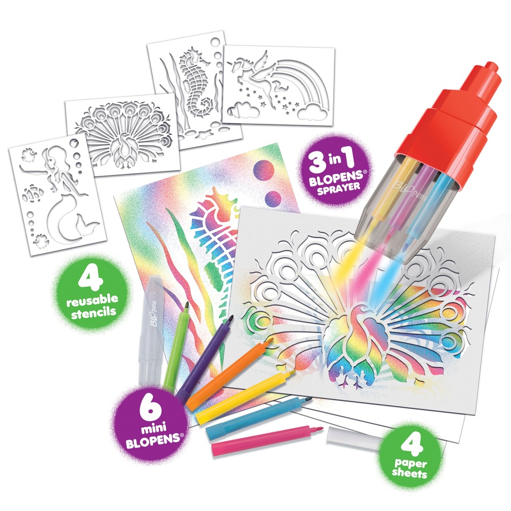 BLOPENS Regenbogen-Sprühset