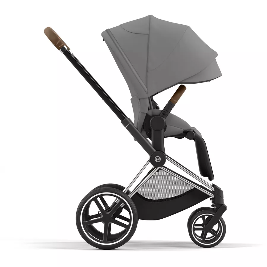 cybex PLATINUM Kombikinderwagen New Priam Chrome Brown Mirage Grey