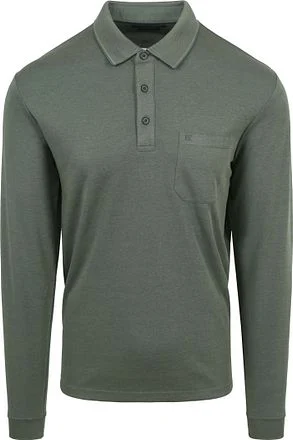 Casa Moda Long Sleeve Polo Groen 433995300-349 kopen