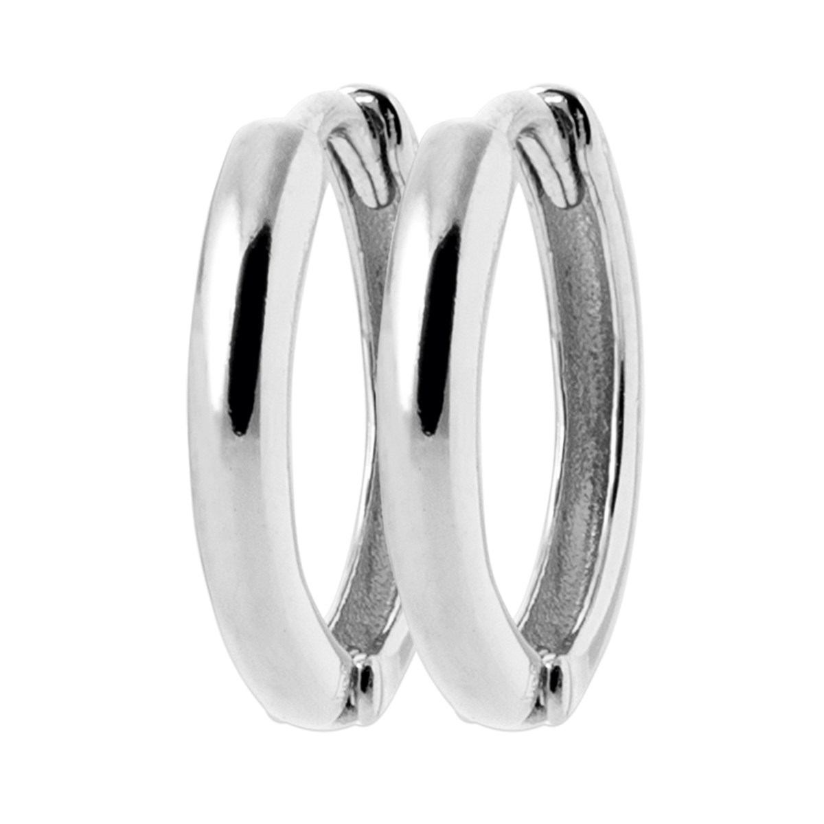 Créoles Brillaxis fil plat 1.5 mm et 14 diam