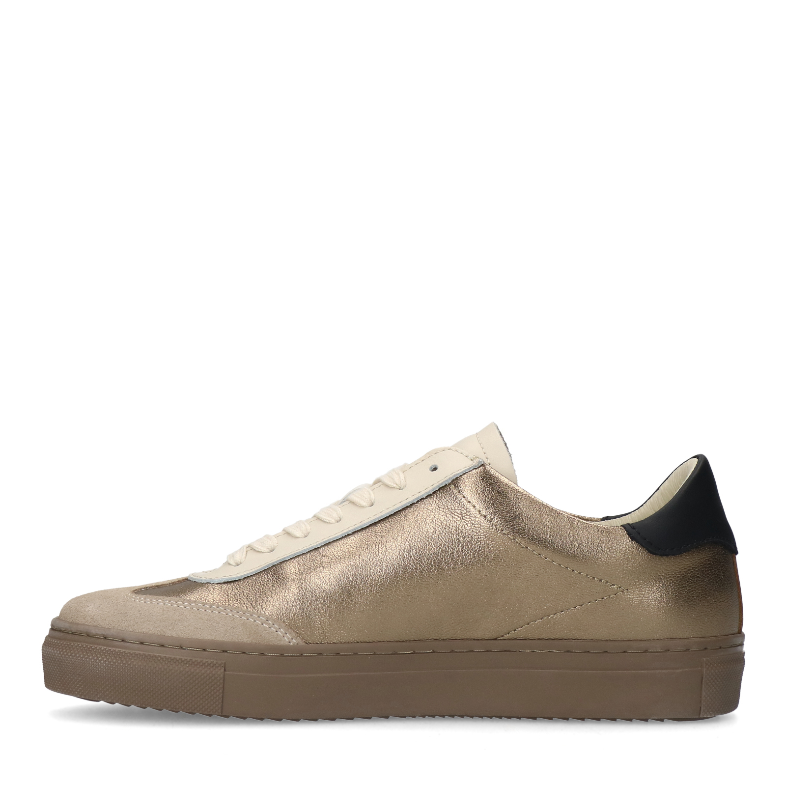 Gouden leren sneakers