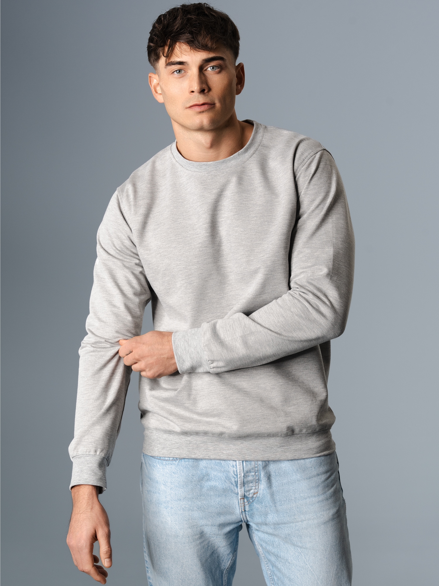 Sweatshirt Grau-melange
