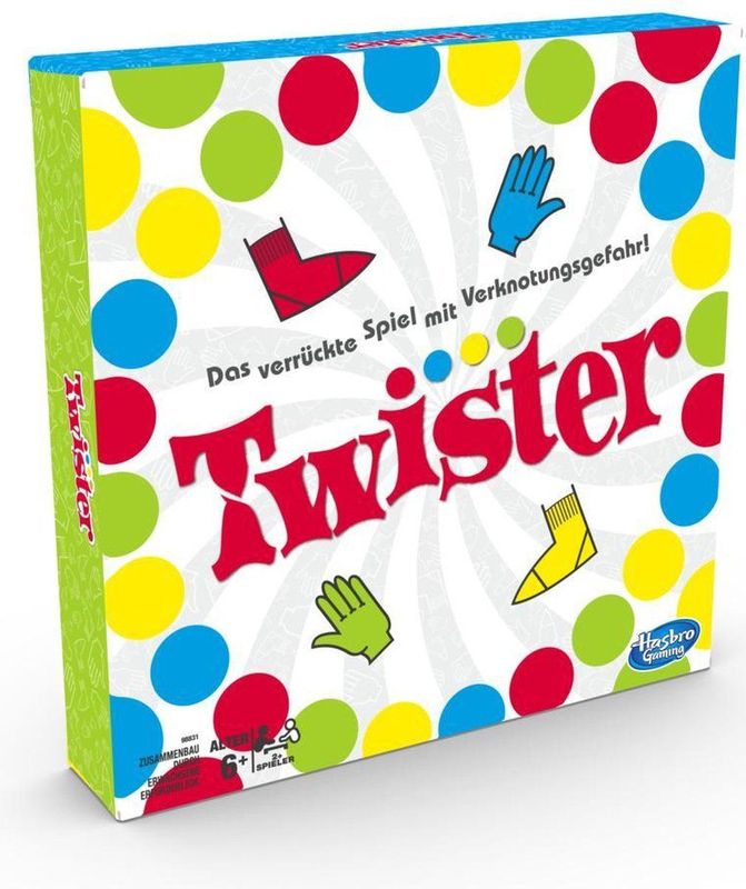 Hasbro Gaming Twister - Het gedurfde spel met gevaar voor verknooping voor kinderen vanaf 6 jaar