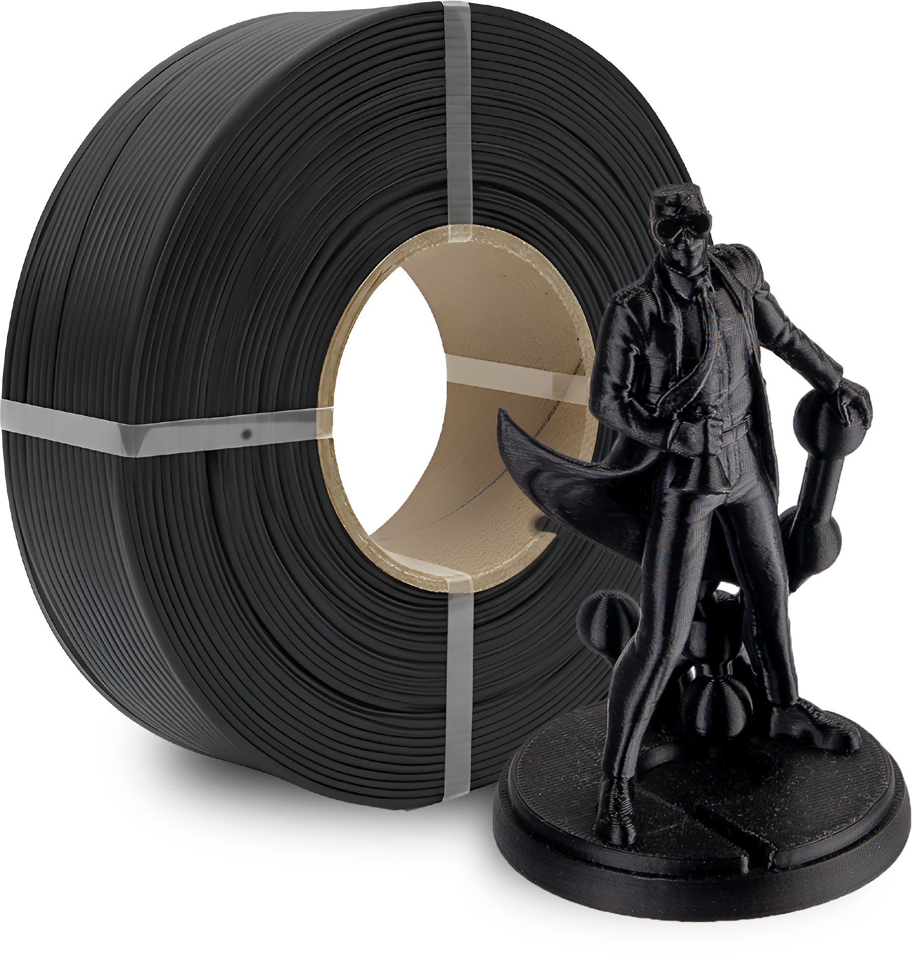 Polymaker  Panchroma™ PLA Refill Black, 1,75 mm / 1000 g    High-Speed Filament in Black, ohne Spule