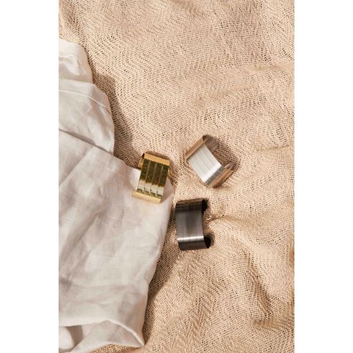 RAW 4-pak Servietringe, Champagne Guld