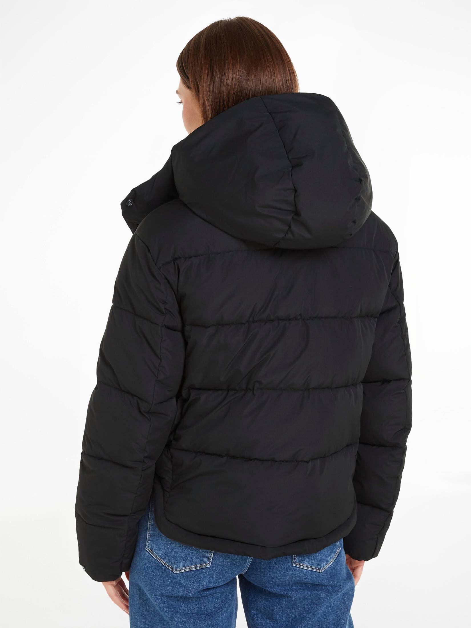 CALVIN KLEIN JEANS| Damen Steppjacke MONOLOGO NON DOWN SHORT PUFFER