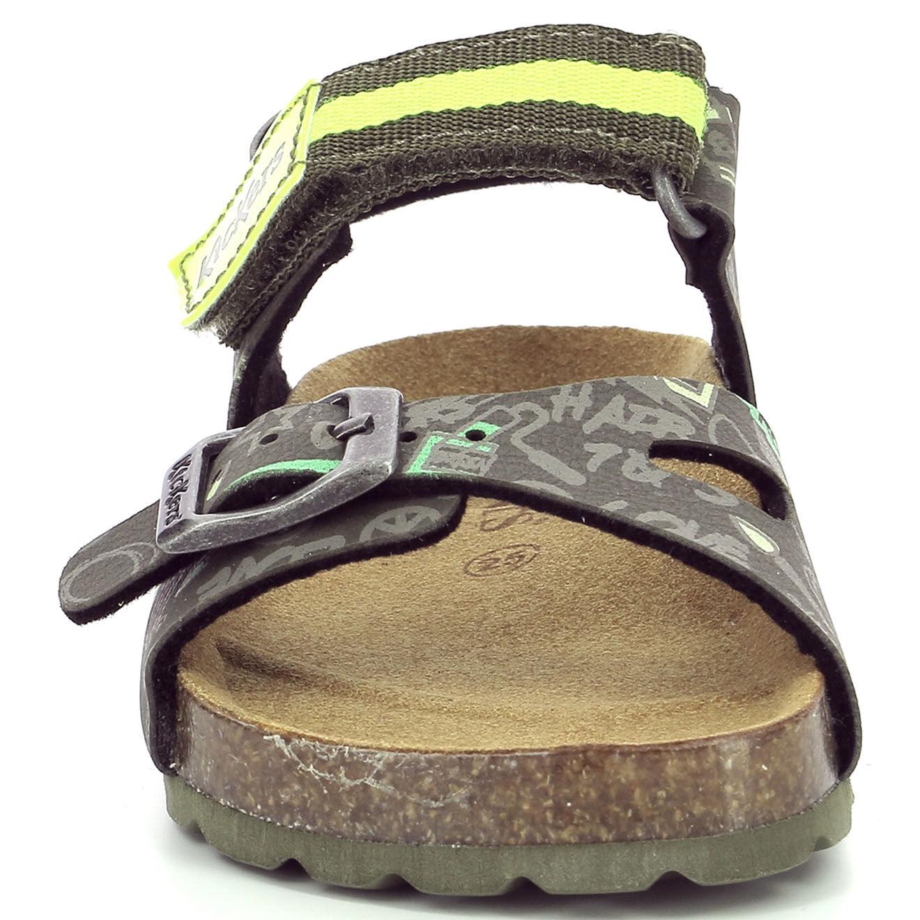 Kickers Sandales Sostreet kaki/jaune