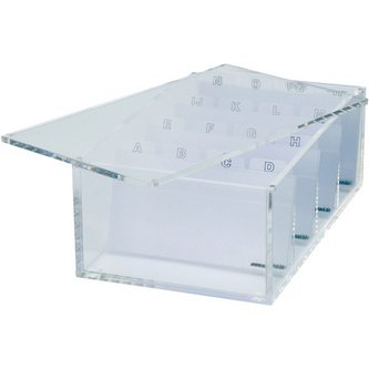 Trieur de cartes de visite acrylique, transparent