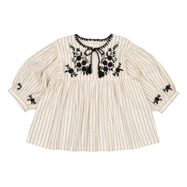 Louis Louise Blouse Poonam Rayée | Beige