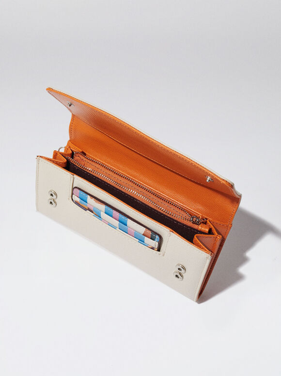 Bolsa de mão com alça - Branco-creme