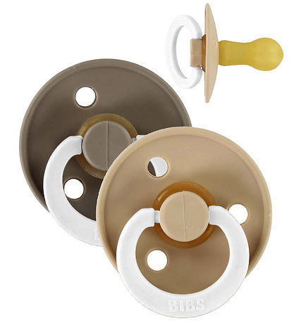 BIBS Colour Leuchtende Schnuller - Gr. 2 - 2er-Pack - Rund - Van