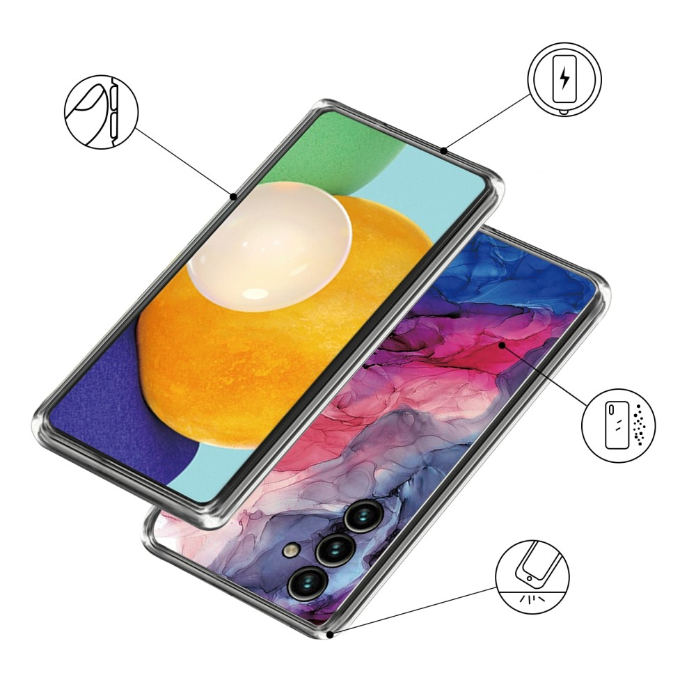 Samsung Galaxy A55 Gummi Case Hülle Marble Marmor Design - Style 1