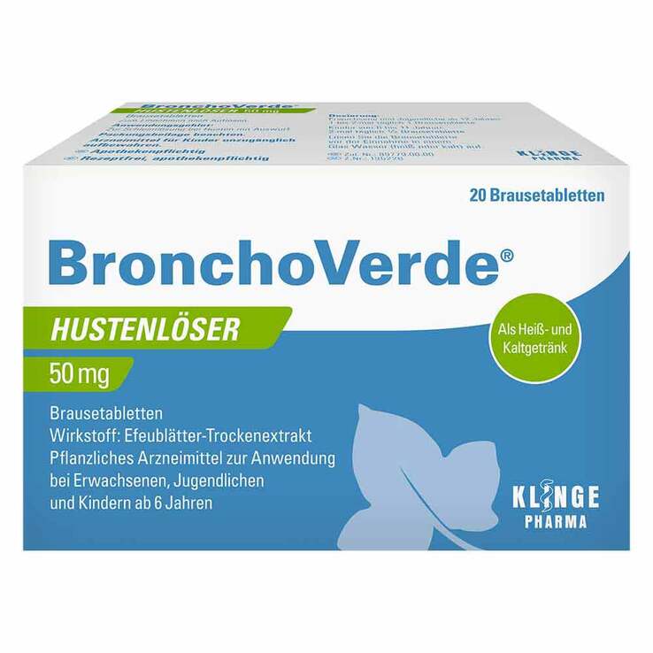 BronchoVerde® Hustenlöser 50 mg Brausetabletten, 20 St