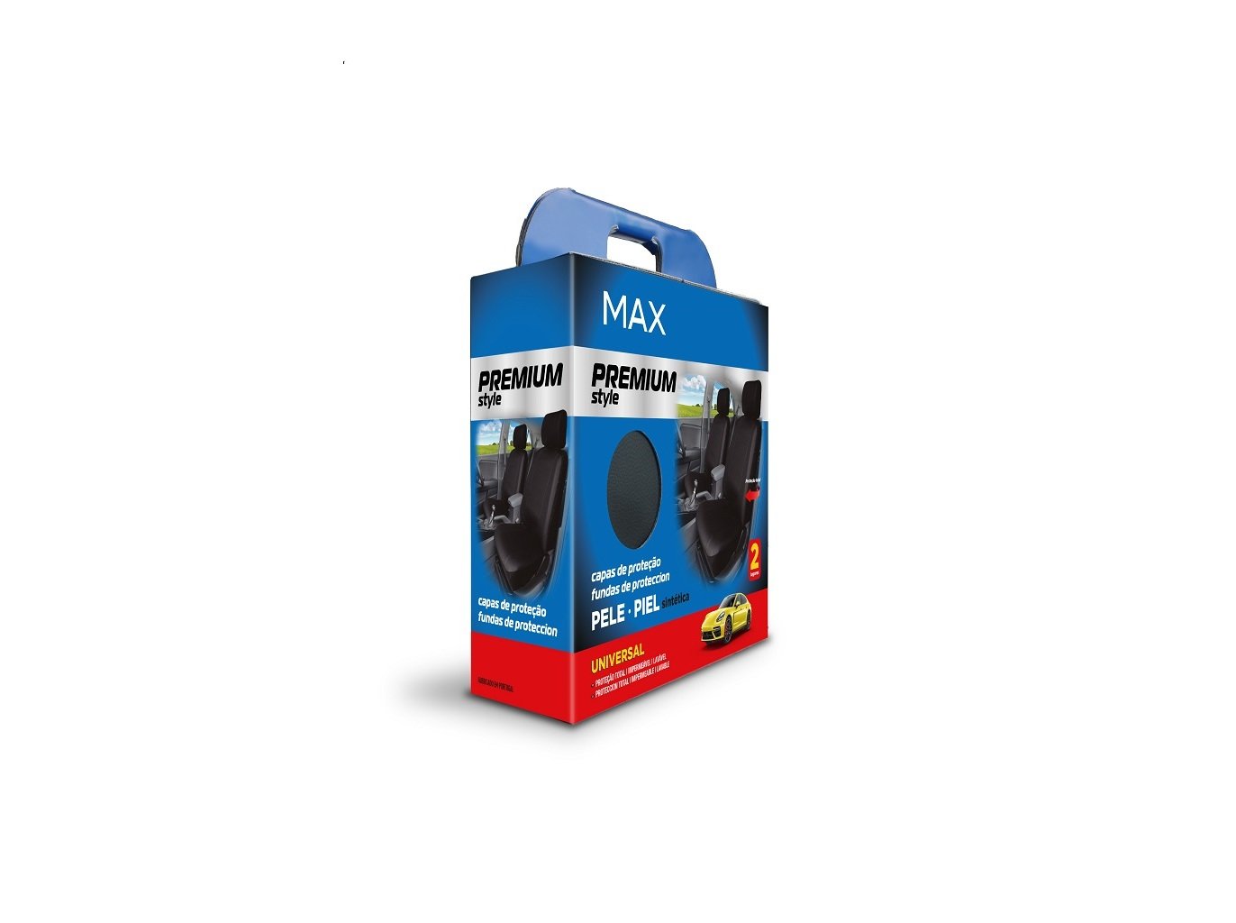 CAPAS PROTETORAS MAX PREMIUM STYLE PELE SINTÉTICA PACK 2 CAPAS