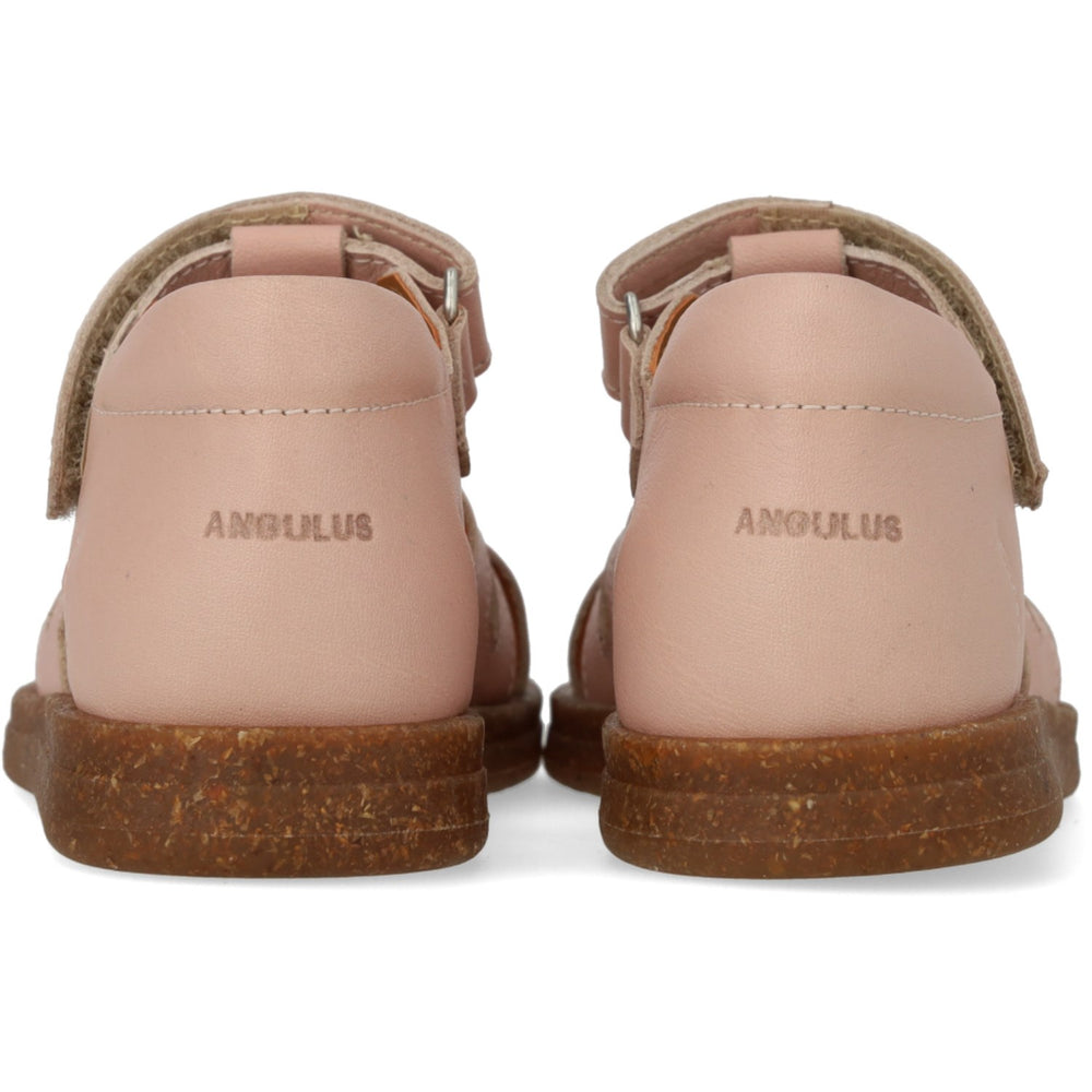 Køb Angulus Rosebud/Rosebud Glitter Hjertesandal I Læder Med Funklende Glitterhjerte