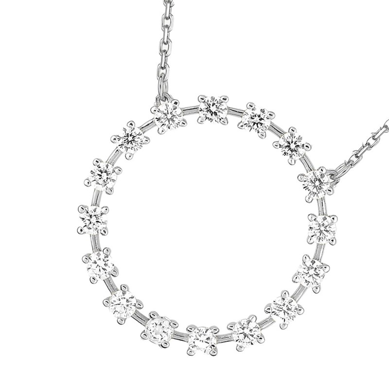 Collier Femme - Oxyde de zirconium - Or 18 Carats - Longueur : 42 cm