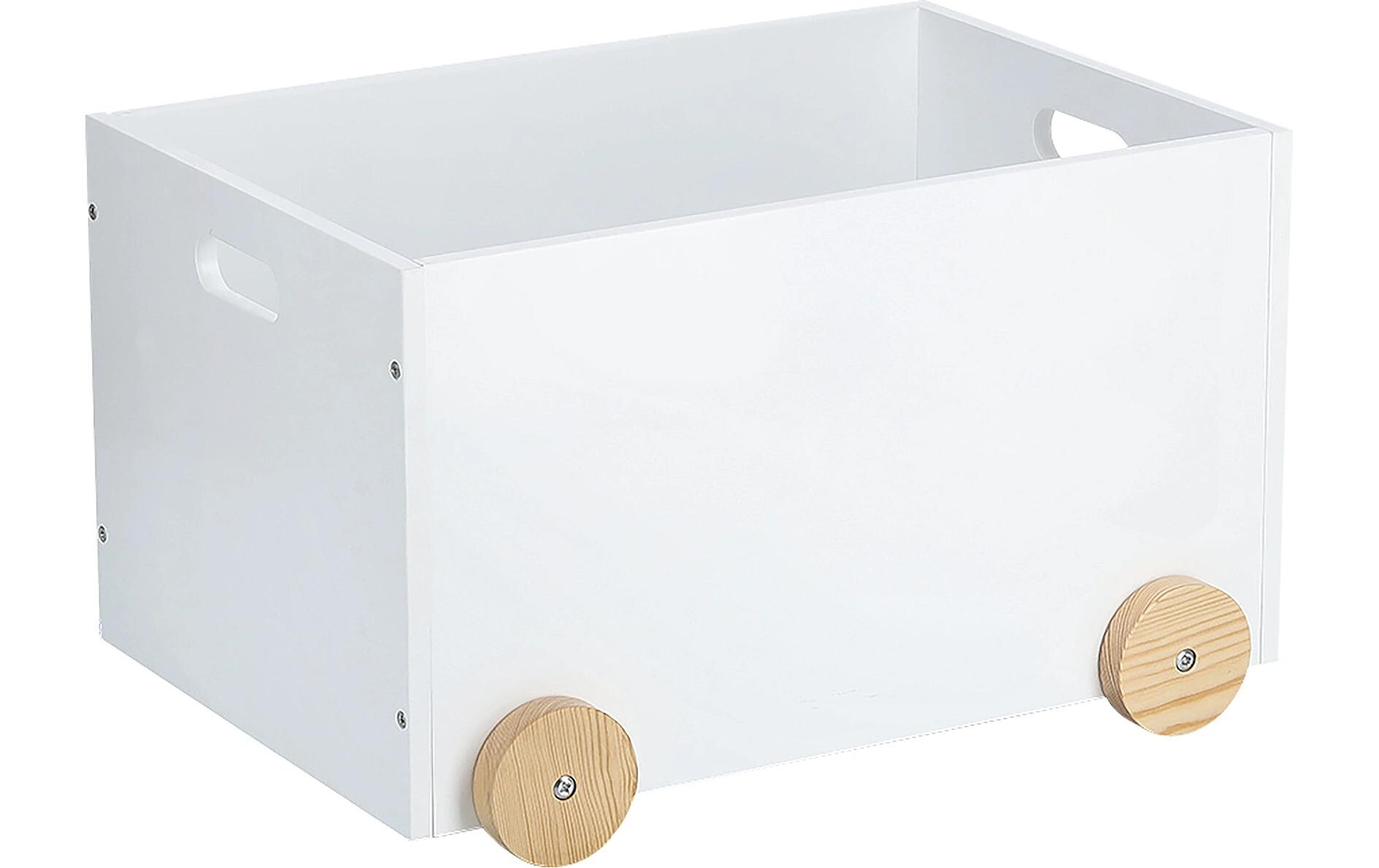 Spielzeugtruhe 50 x 35 x 30 cmAufbewahrungskiste auf Rollen