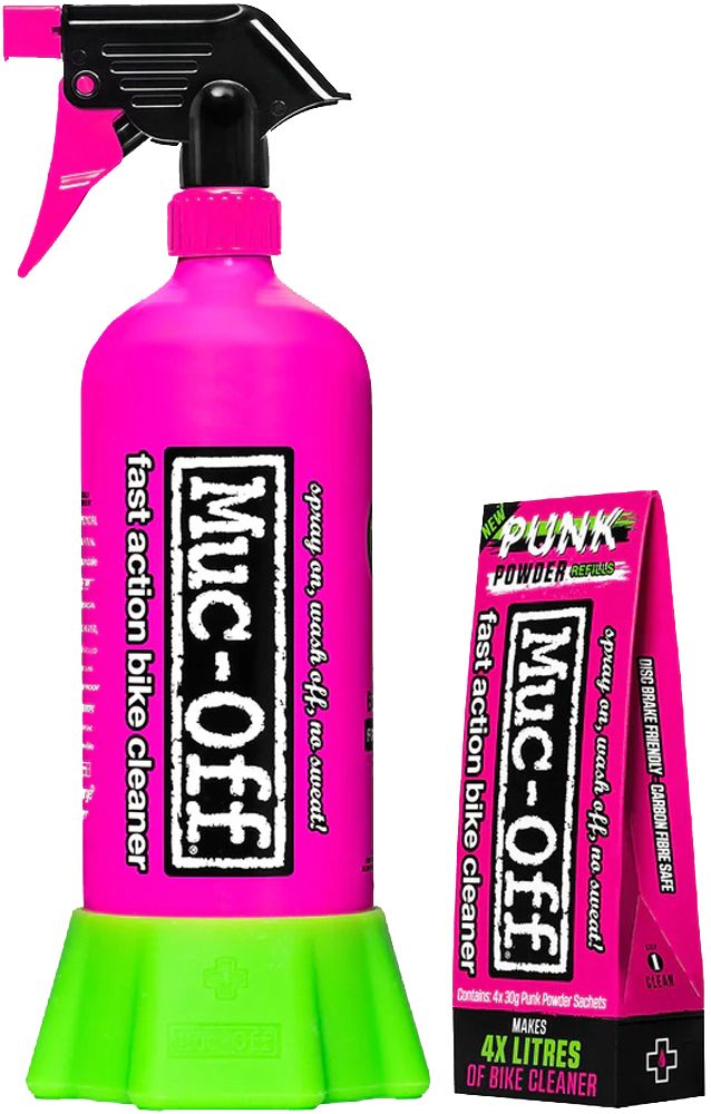 Muc-Off Bottle For Life Bundle + 4-er Pack Punk Powder kaufen | Bike-Discount