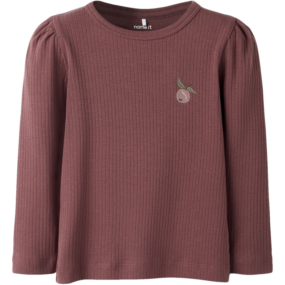 Køb Name It Rose Brown Nmfolika Ls Xsl Top