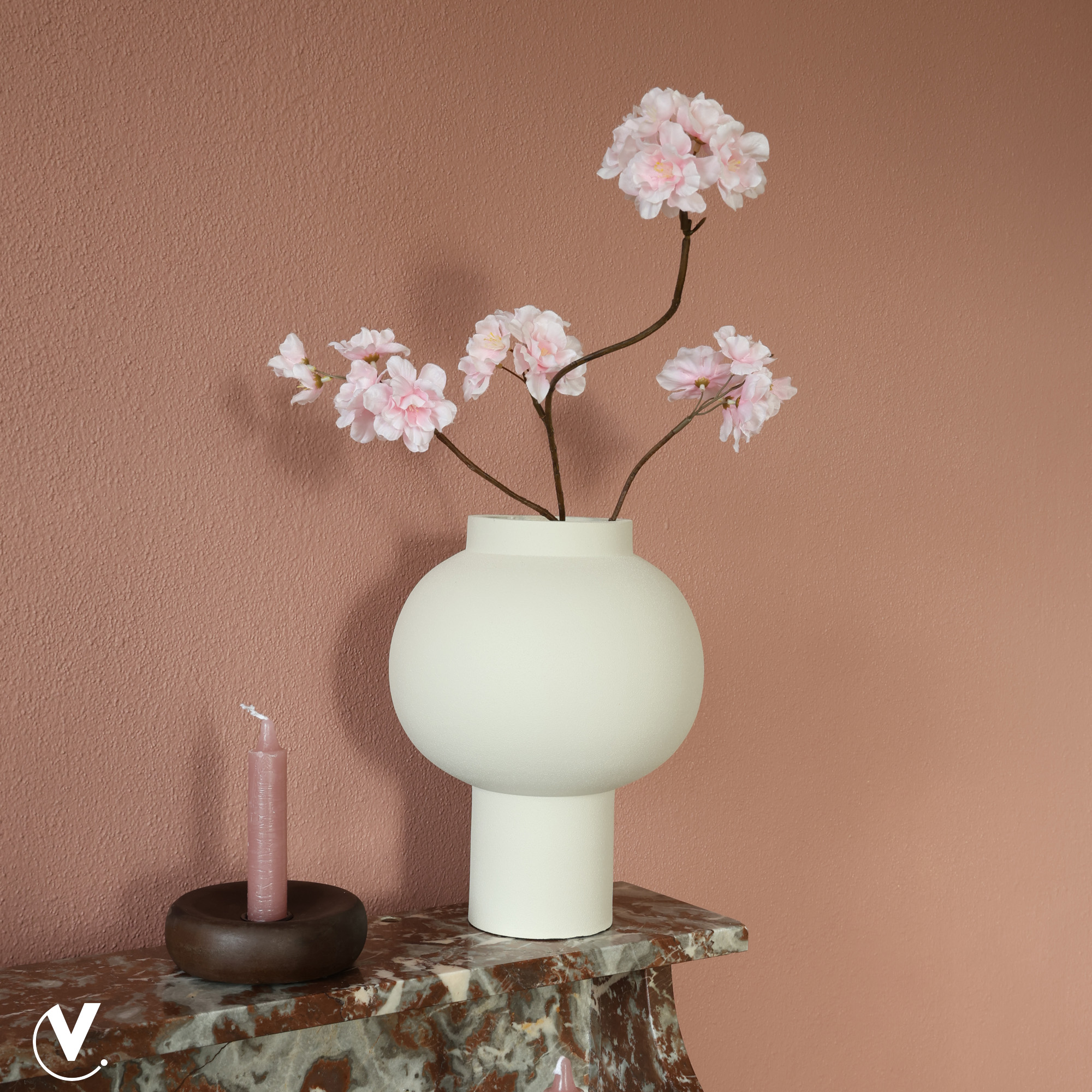 Vaas Telsen ivory Ø18 x H23 cm