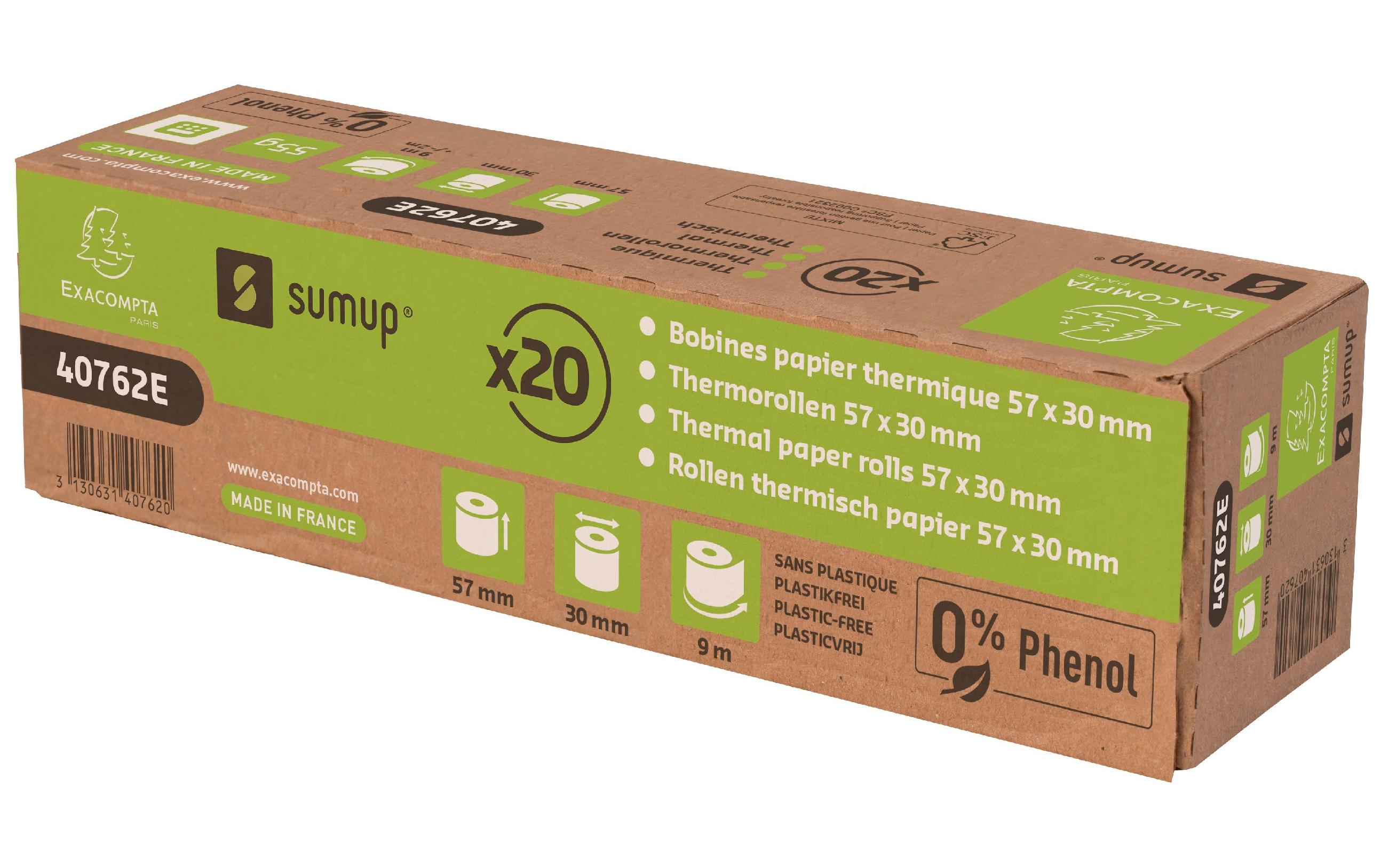Thermo-Papierrolle SumUp 20 StückThermopapier