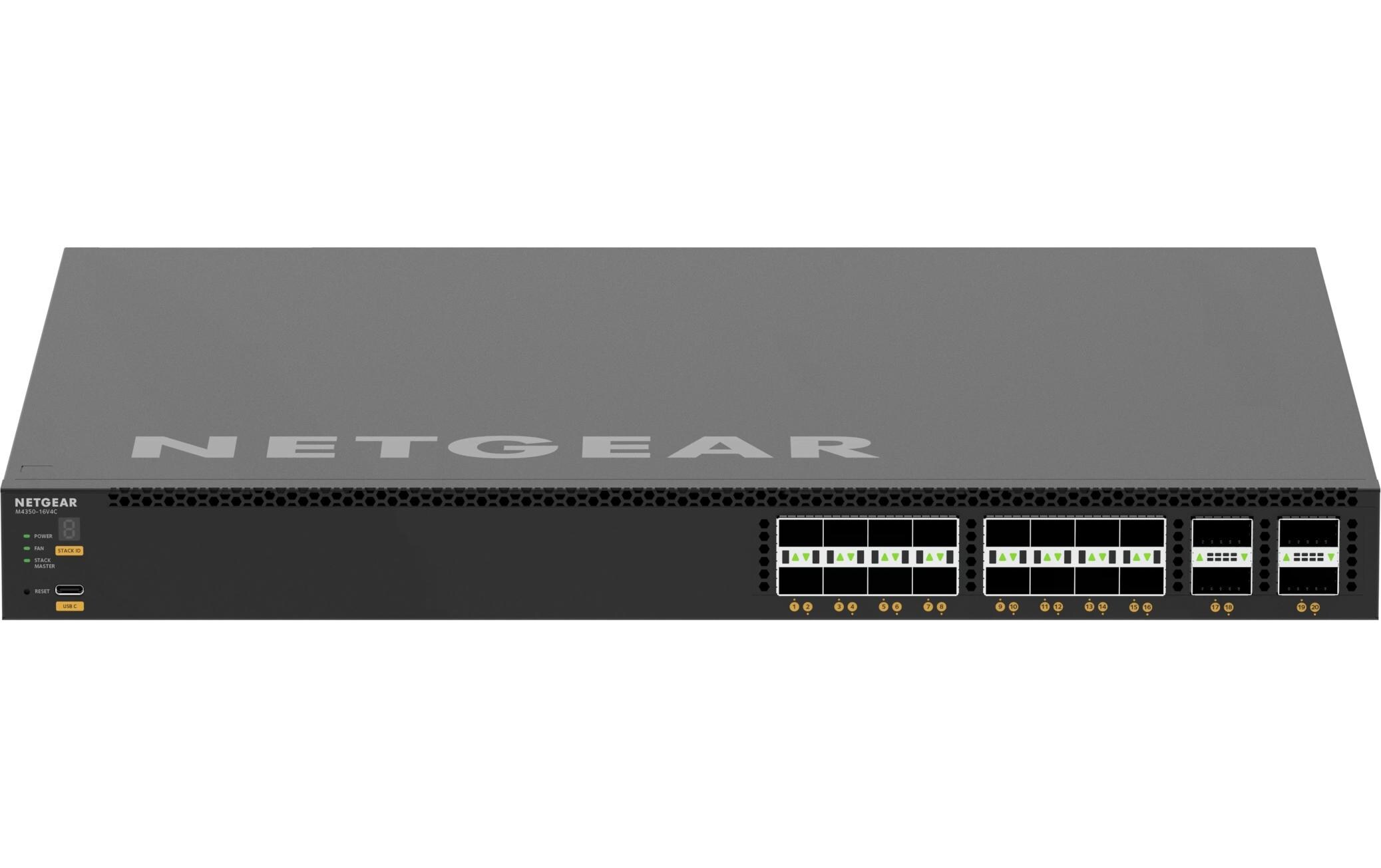 SFP28 Switch AV Line M4350-16V4C 20 Port<br>16xSFP28 25G und 4xQSFP28 100G Managed Switch