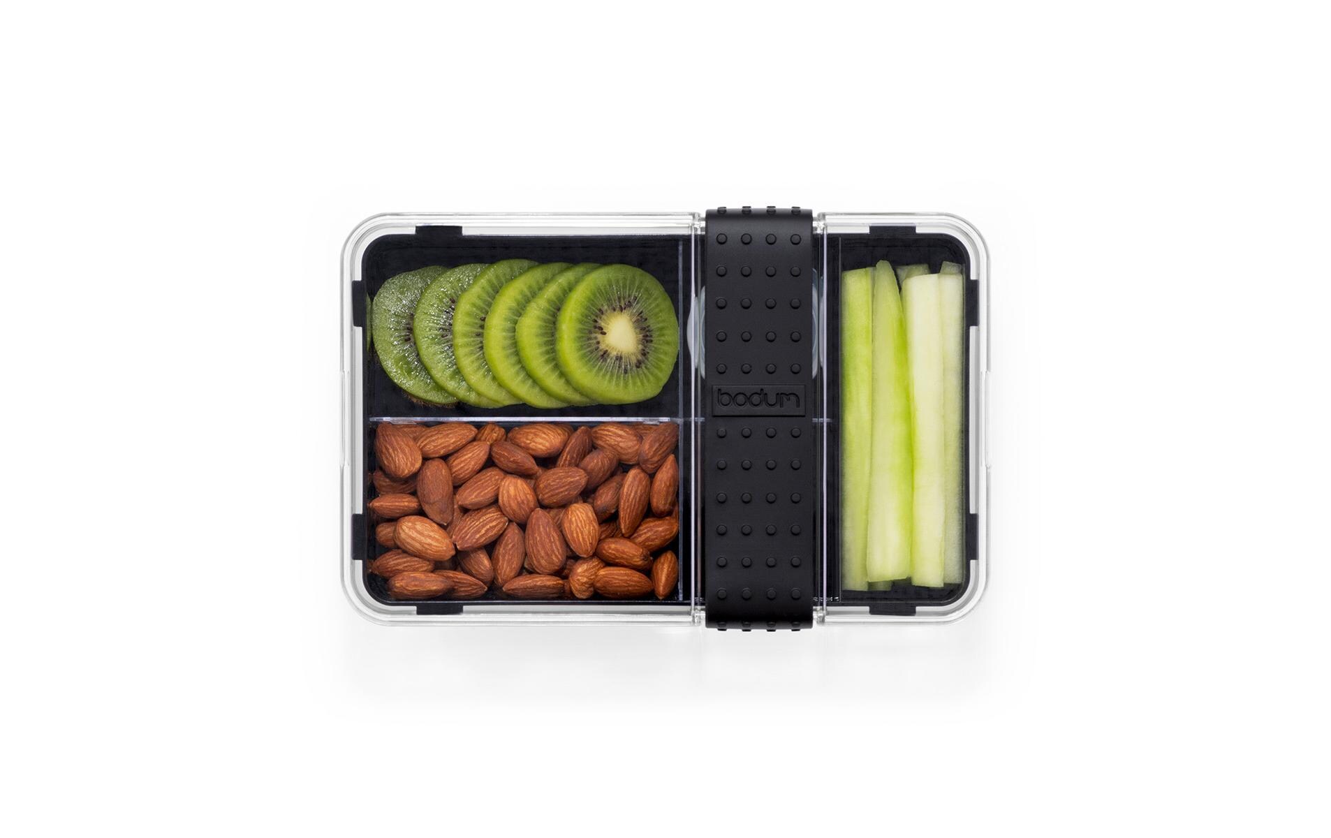 Lunchbox mit Besteck Bistro SchwarzLebensmittelaufbewahrungsbehälter