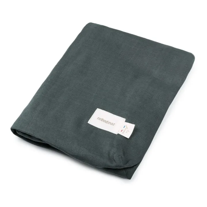 Nobodinoz Housse de matelas à langer - Lin Français | Bleu