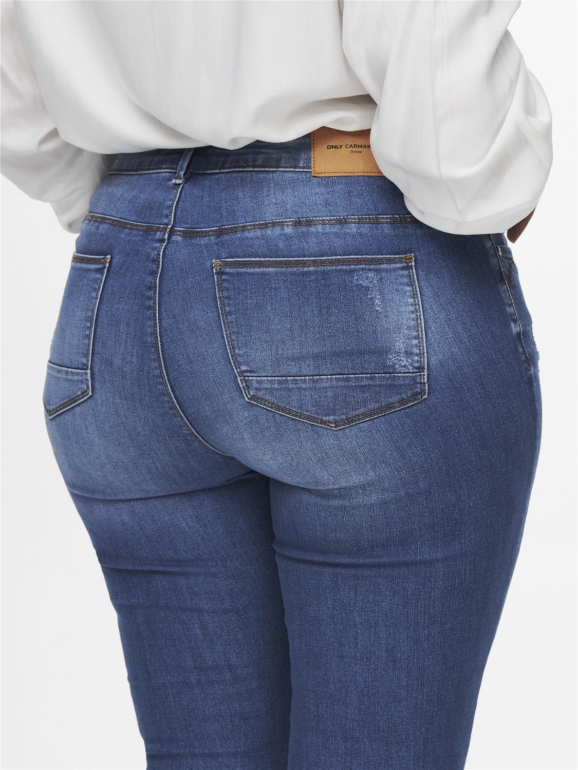 CARKARLA Mittlere Taille Skinny Fit Jeans Medium Blue Denim