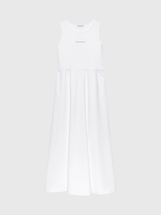 Vestido longo de malha com recorte
