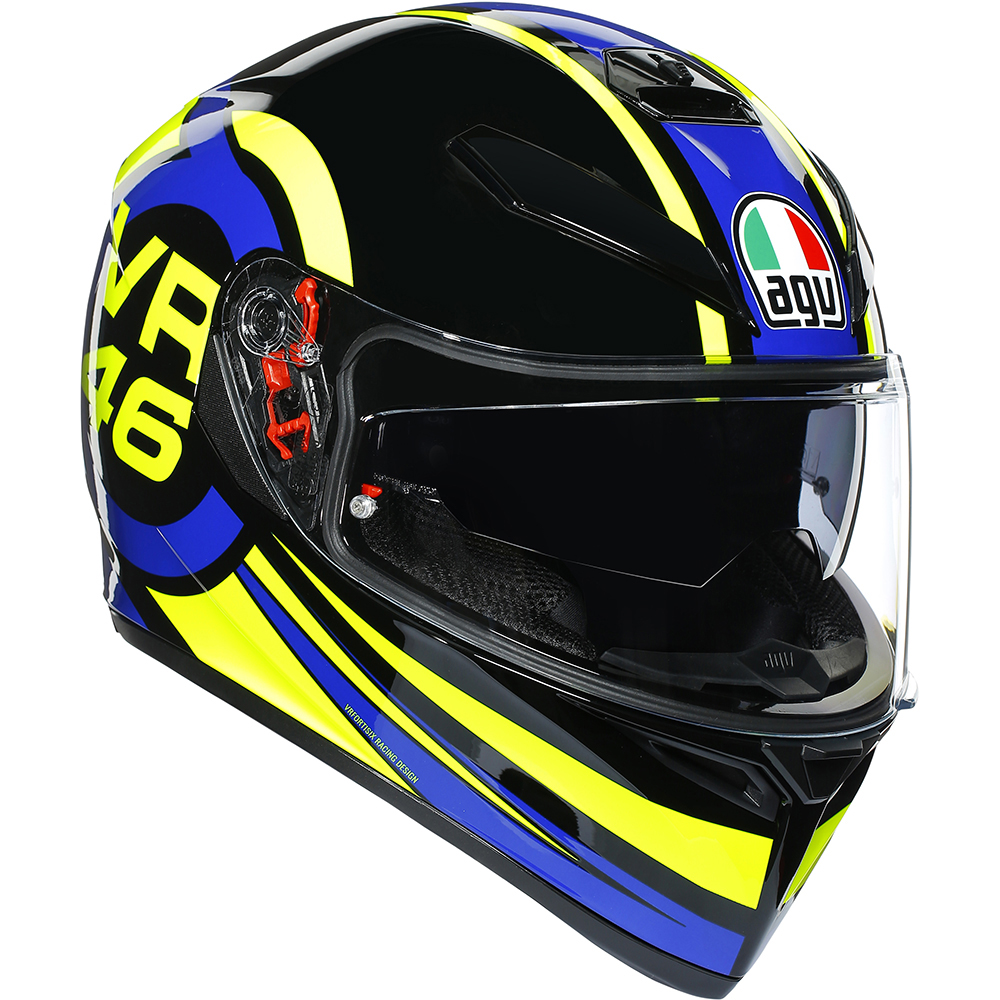 AGV - Casque K3 SV Ride 46 Noir / Bleu / Jaune