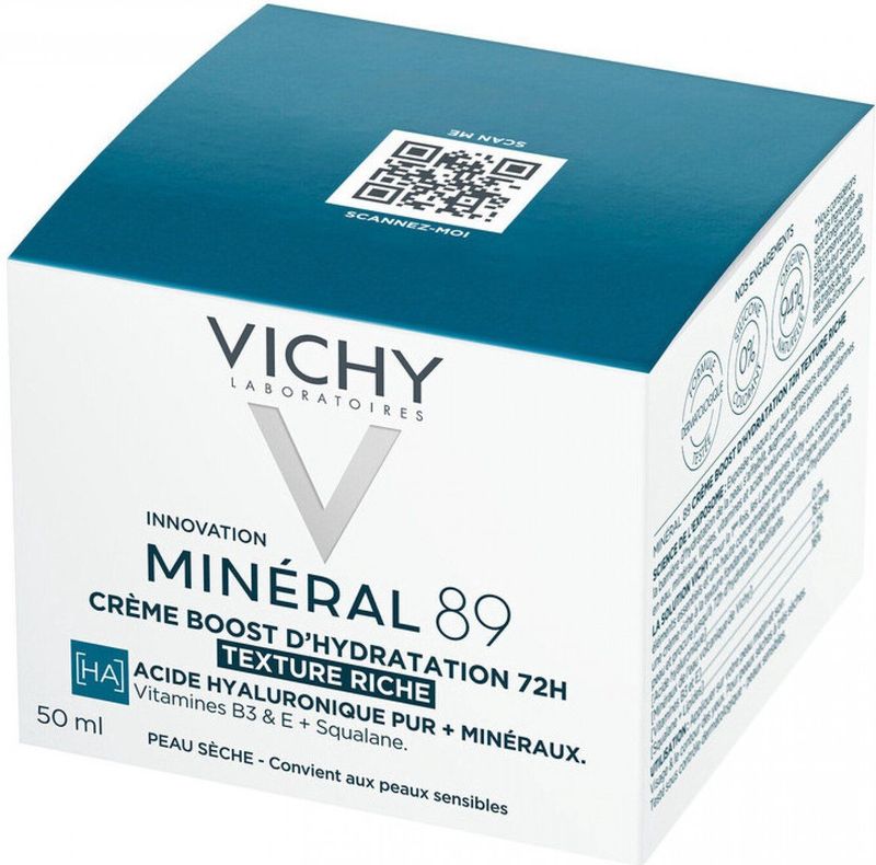 Vichy - Minéral 89 - Vochtinbrengende Crème - 50ml - Hyaluronzuur