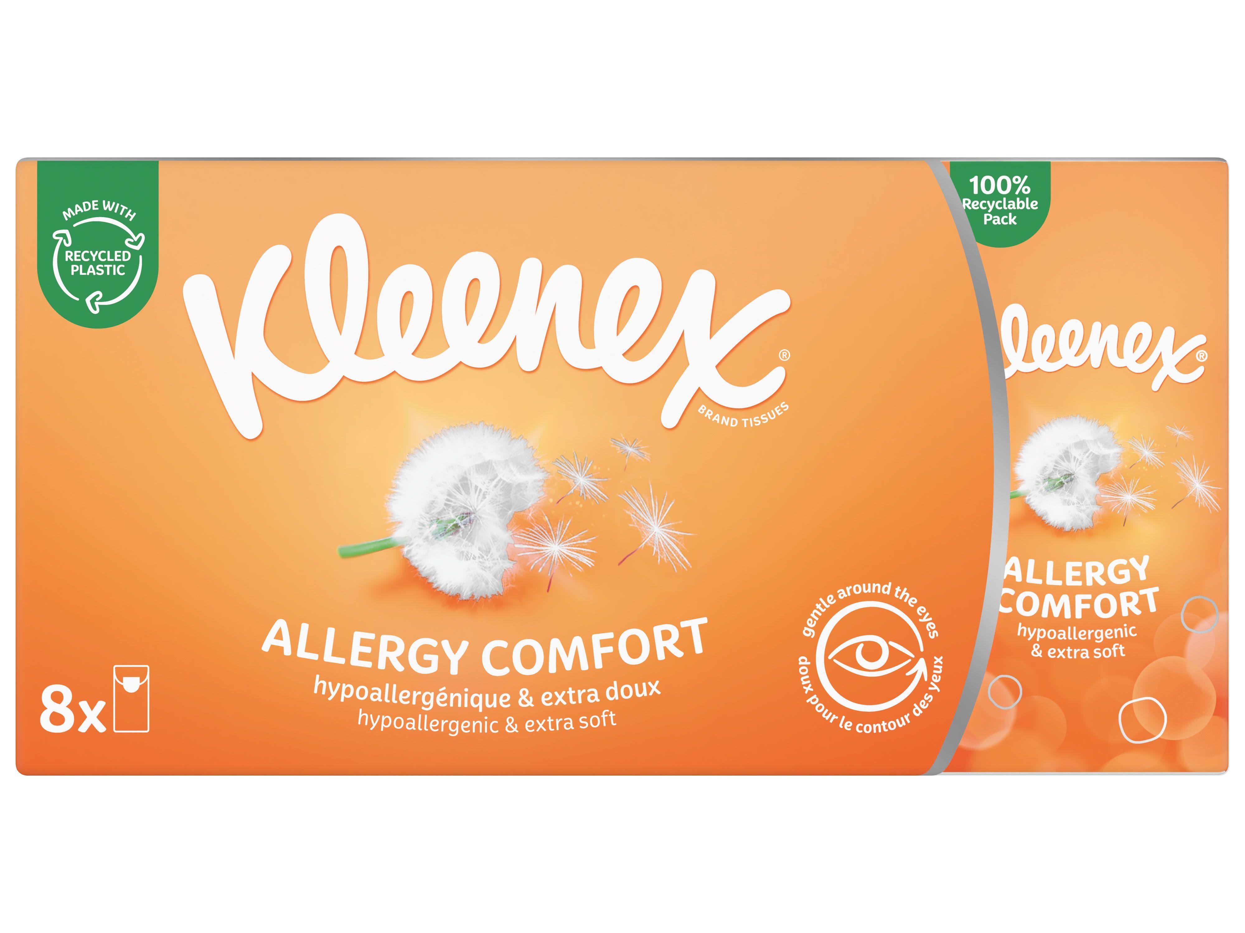 LENÇOS PAPEL KLEENEX ALLERGY 8UN