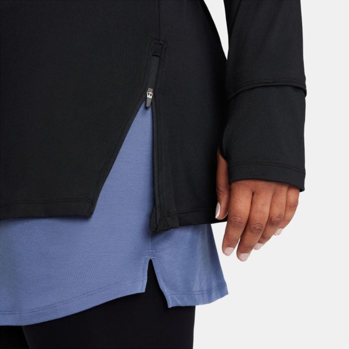 Nike Dame Jakker Dri-FIT Swift Element UV Hooded Half Zip Jacket Sort
