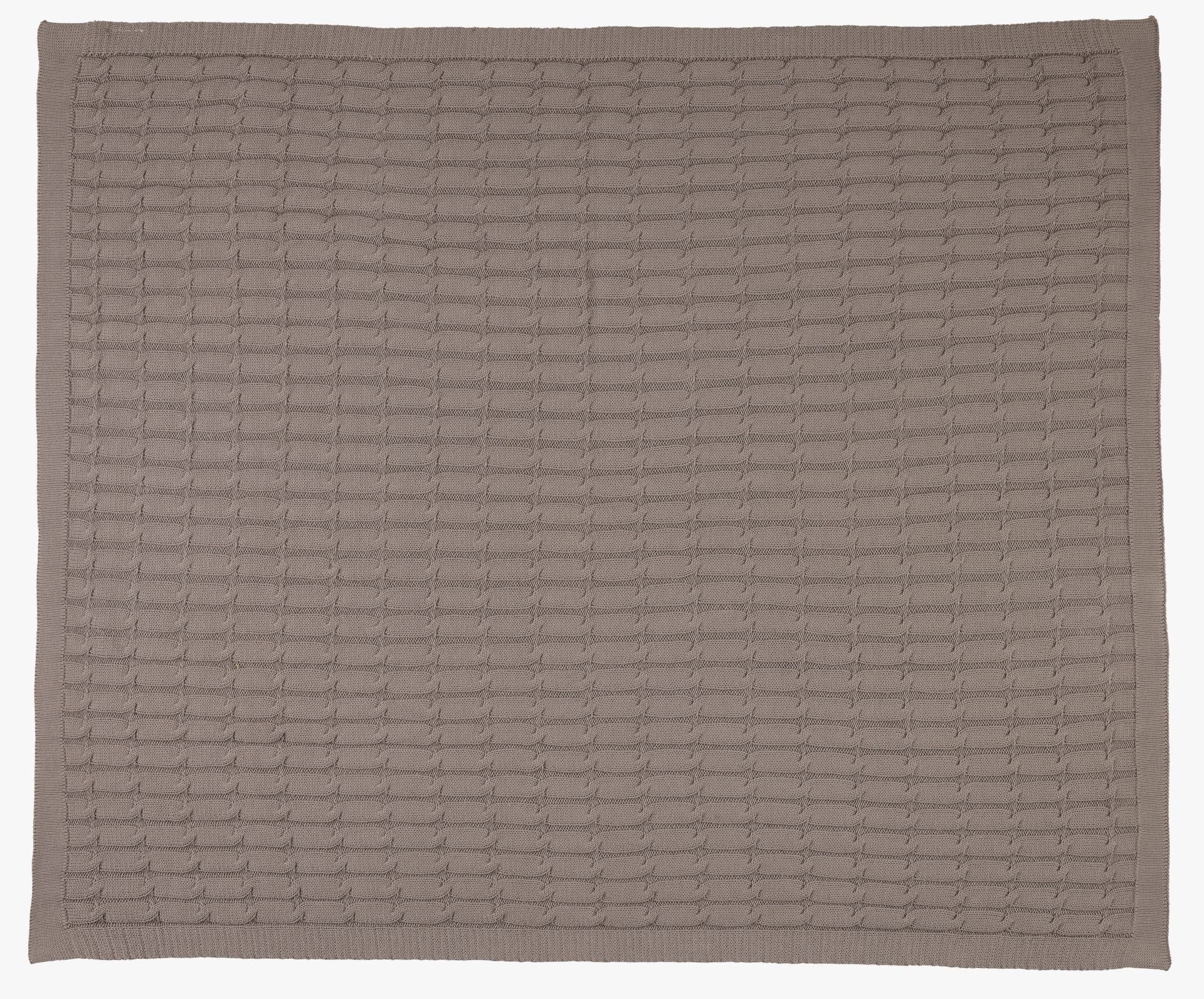 Knitted blanket grå - 80x100 cm