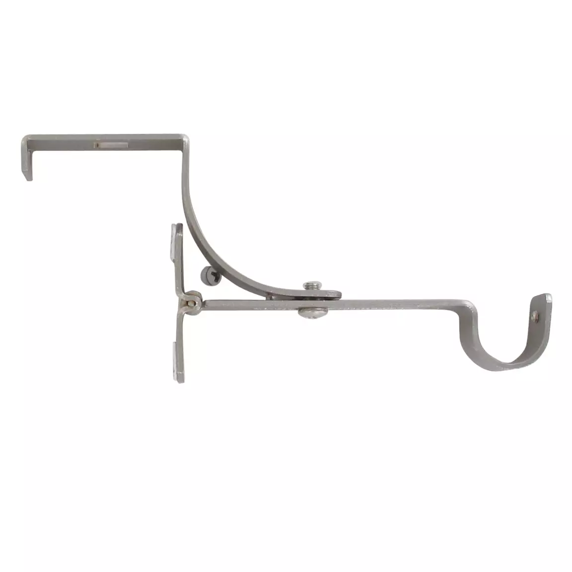 Support à tringle pour caisson de volet roulant (L135 / D20 mm) Argent mat