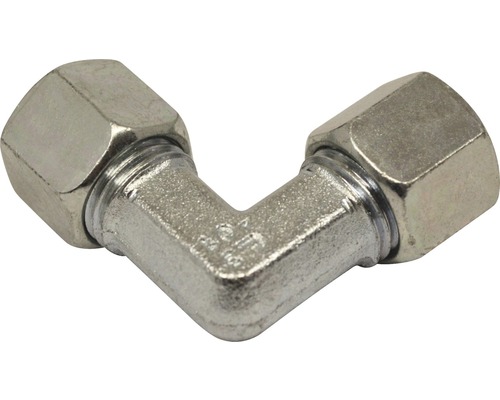 Snijringfitting, hoek, verzinkt, 8mm, voor olie