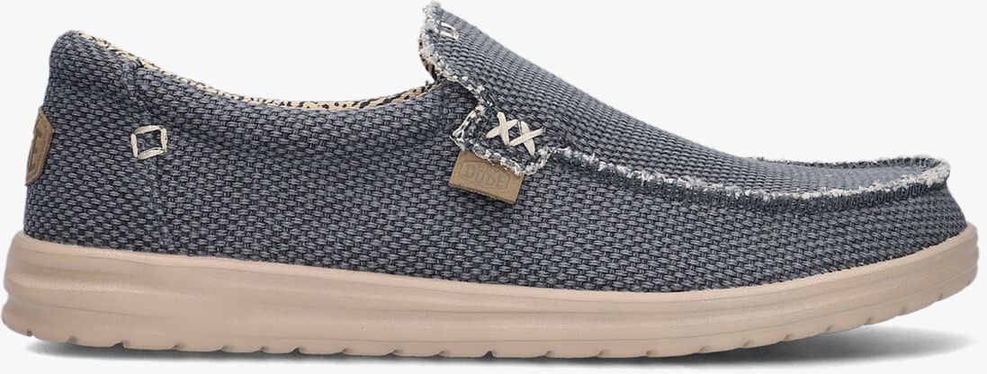 HEYDUDE blauwe heydude instappers mikka braided